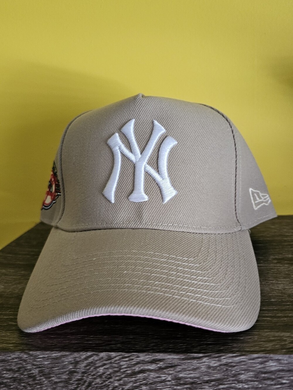 New York Yankees New Era Taupe Baseball Cap with White NY Logo